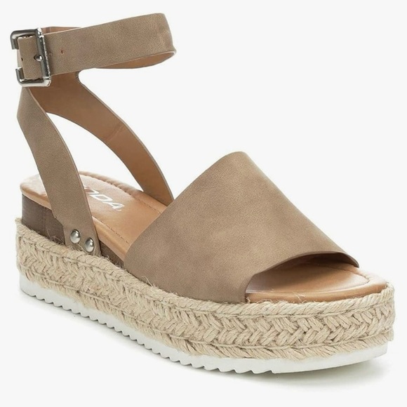 Soda Tan Espadrille Sandals - Picture 4 of 10